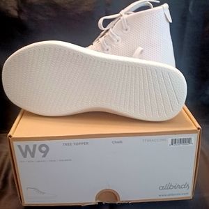 👟"New" allbirds TREE TOPPER High Tops, Women's Size W•9 - Color, Chalk!👟